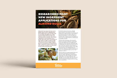 Researchers Pilot New Ingredient Applications for Almond Hulls